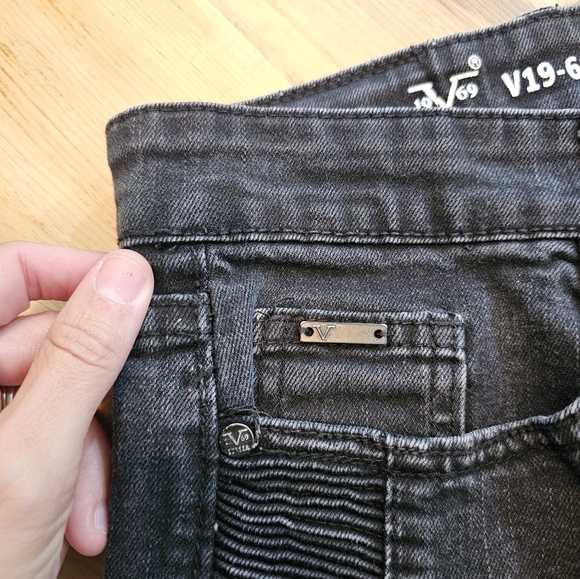 Versace 19-69 Moto Skinny Jeans - Picture 4 of 10